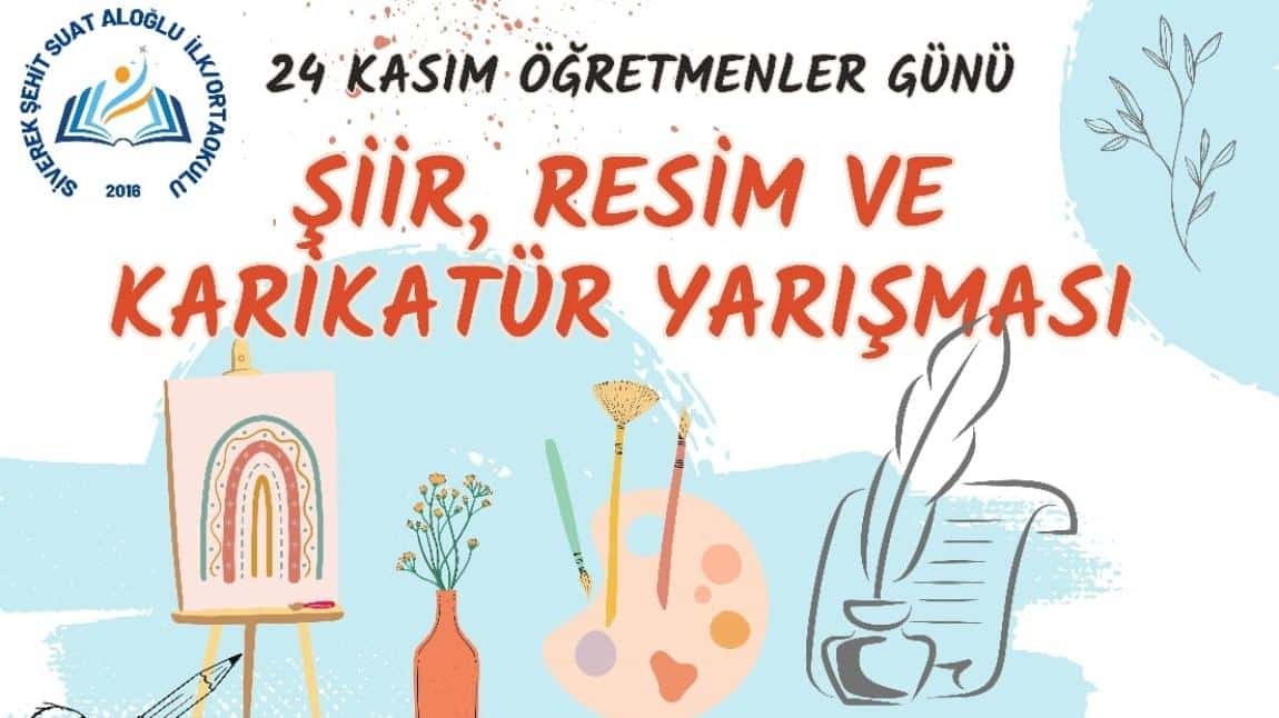 24 Kasım Öğretmenler Günü İlçe Yarışması Sonucunda 3 Ödül Kazandık.